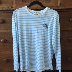 Pusheen striped long sleeve tee S